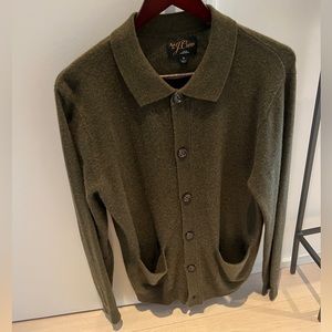 J. Crew Cashmere Collared Cardigan Sweater